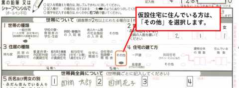 仮設住宅の住宅の種類