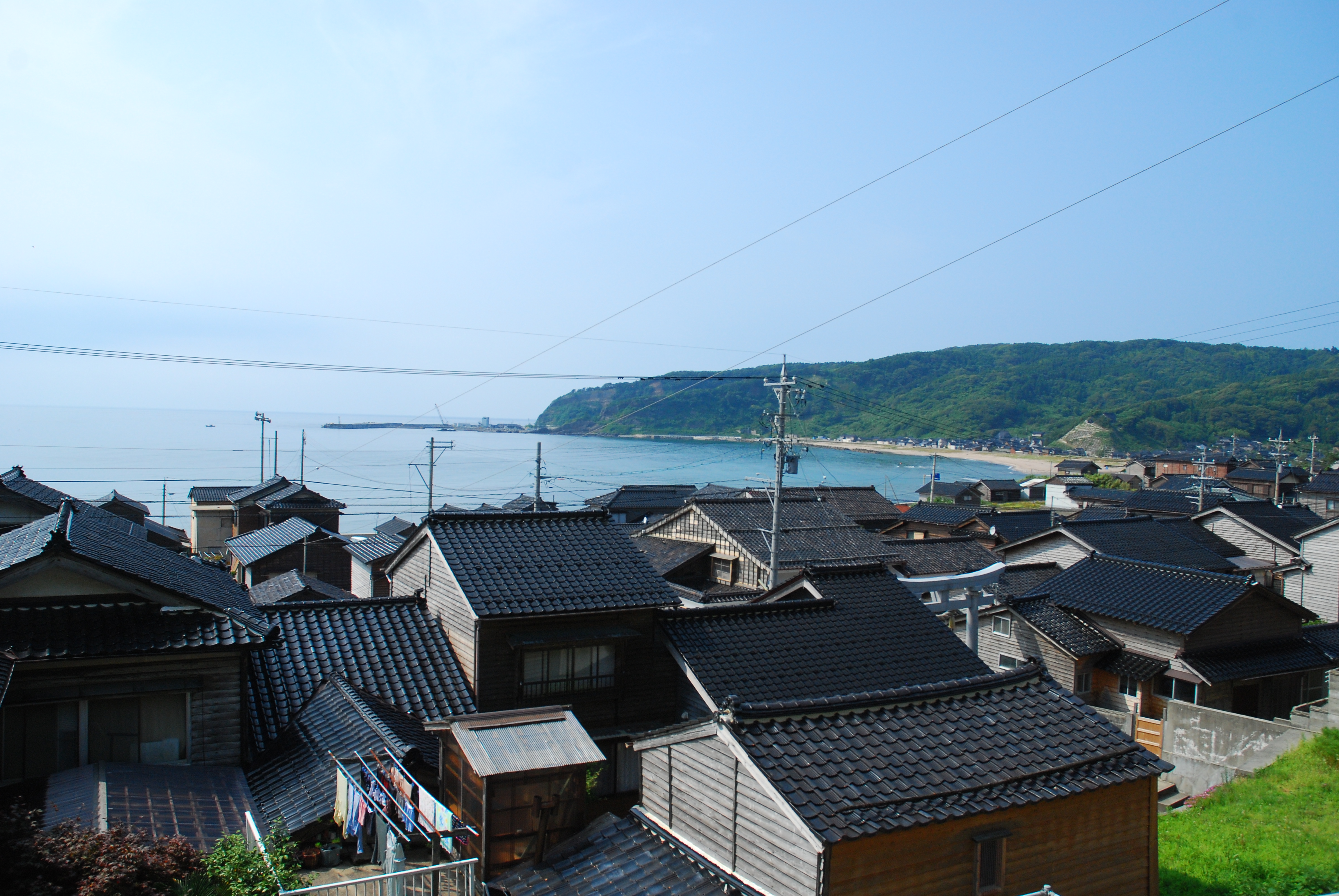 黒瓦の町並み
